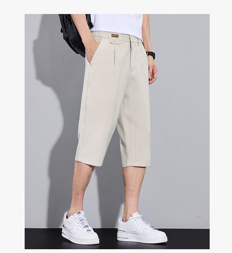 CBSBYD88-84B 夏季冰絲速乾七分褲休閒百搭寬鬆直筒7分褲(3色)