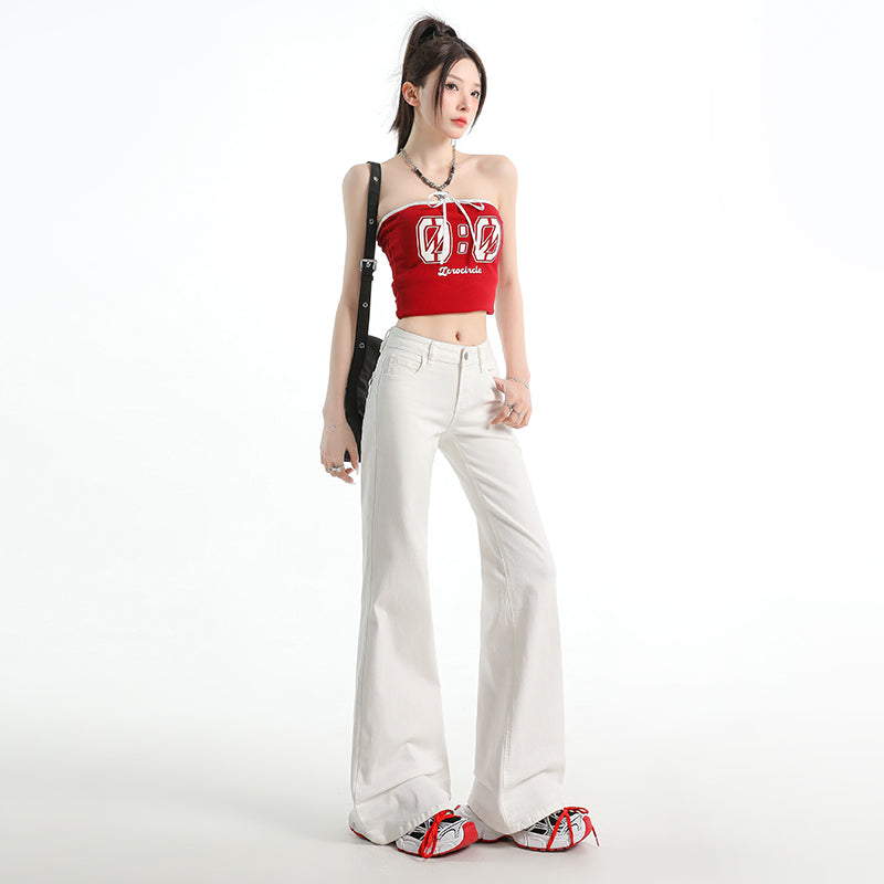 CGA071123-11B 春夏季低腰寬鬆微喇牛仔褲(3色.常規.加長款)