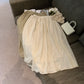 CGS68016-36H 藝文復古棉麻半身裙女夏鬆緊腰長裙(4色)