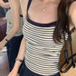 CGF253161-45B 條紋針織吊帶背心(2色)