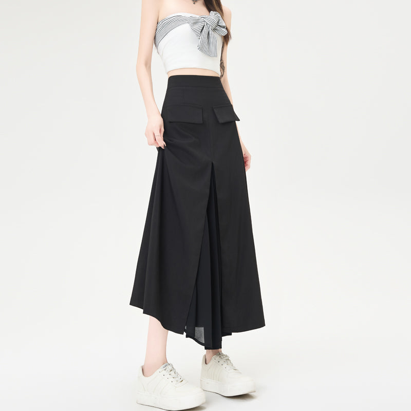 CGA9123-36H 西裝半身裙女中長款夏季直筒裙開叉包臀裙(3色)