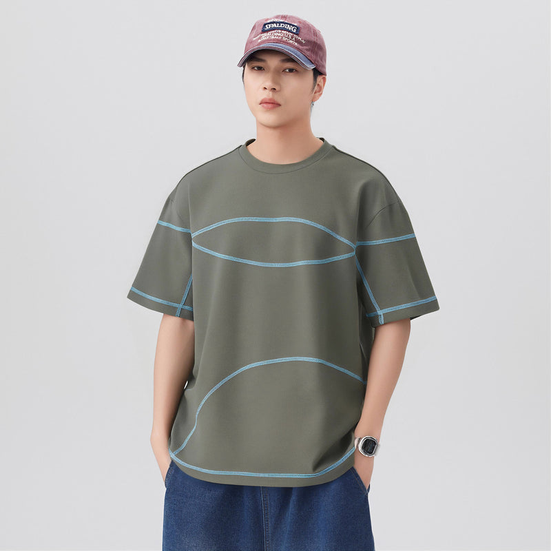 CBEMYY25-303-65B 夏季冰絲短袖寬鬆速幹T恤(3色)