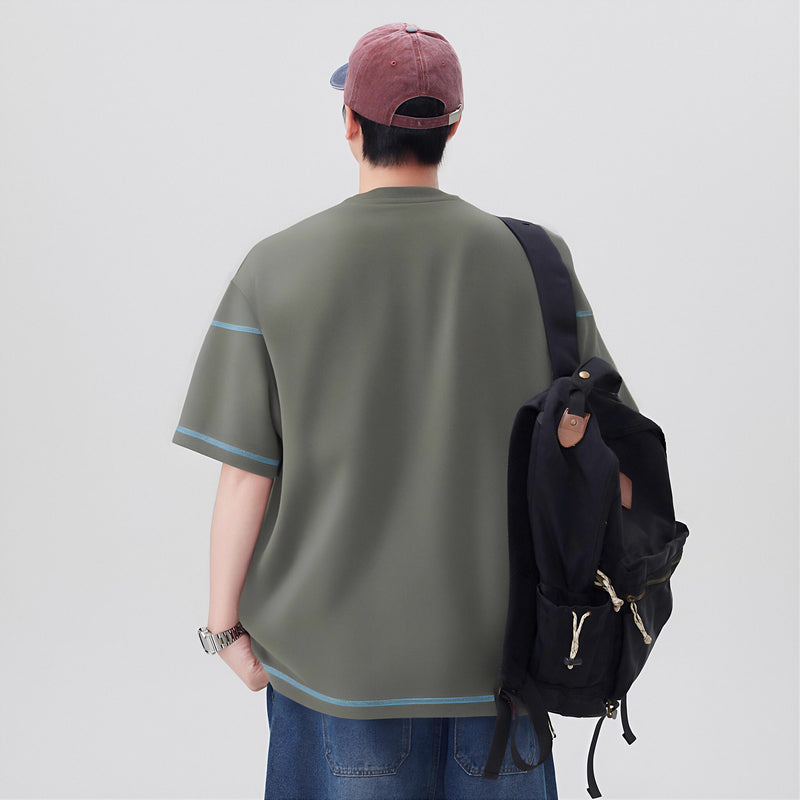 CBEMYY25-303-65B 夏季冰絲短袖寬鬆速幹T恤(3色)