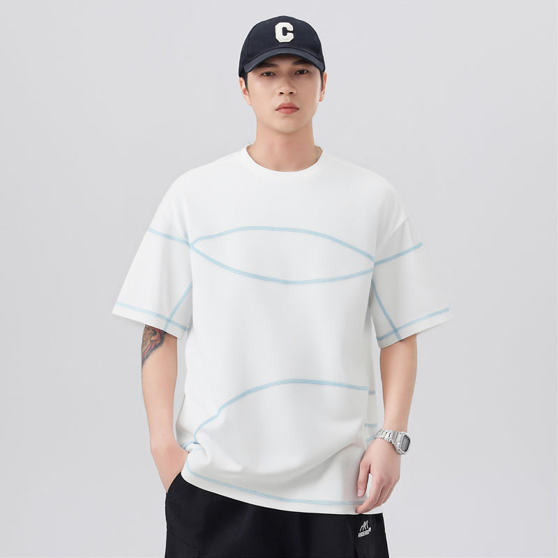 CBEMYY25-303-65B 夏季冰絲短袖寬鬆速幹T恤(3色)