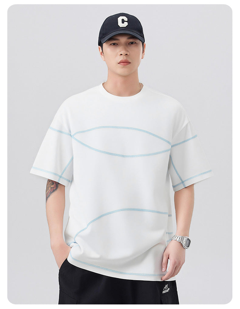 CBEMYY25-303-65B 夏季冰絲短袖寬鬆速幹T恤(3色)