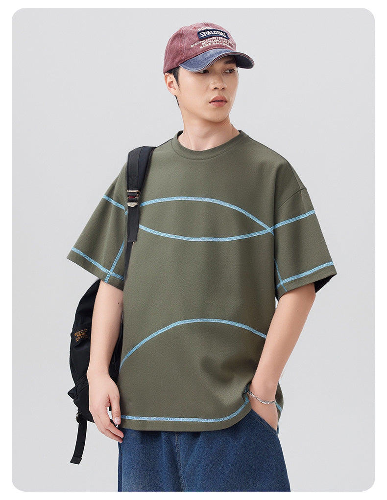 CBEMYY25-303-65B 夏季冰絲短袖寬鬆速幹T恤(3色)