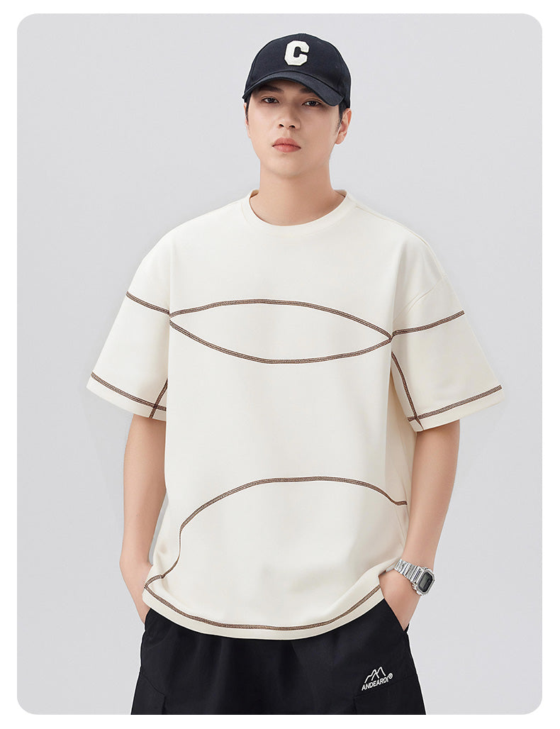 CBEMYY25-303-65B 夏季冰絲短袖寬鬆速幹T恤(3色)