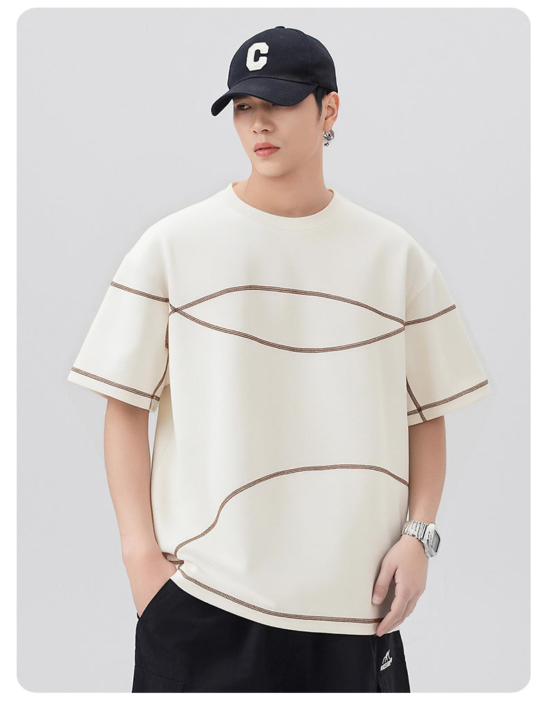 CBEMYY25-303-65B 夏季冰絲短袖寬鬆速幹T恤(3色)