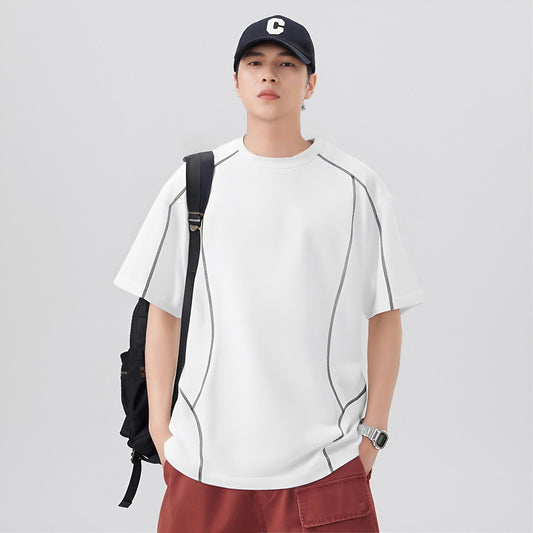 CBEMYY25-302-65B 夏季冰絲短袖寬鬆速乾T恤(4色)