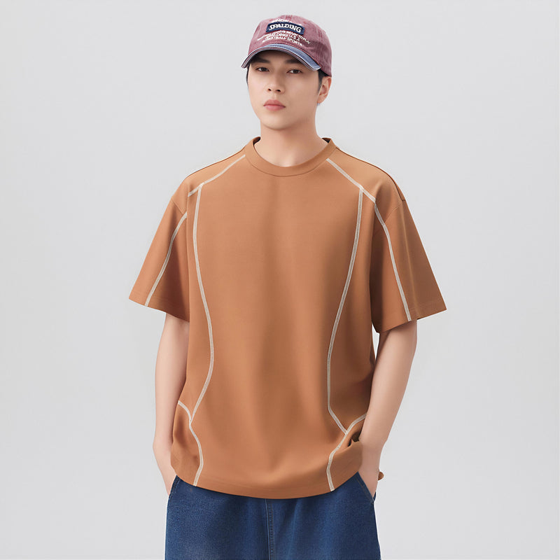 CBEMYY25-302-65B 夏季冰絲短袖寬鬆速乾T恤(4色)