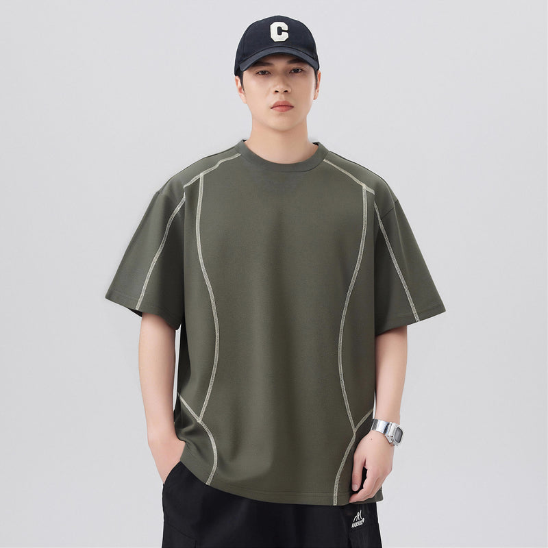 CBEMYY25-302-65B 夏季冰絲短袖寬鬆速乾T恤(4色)