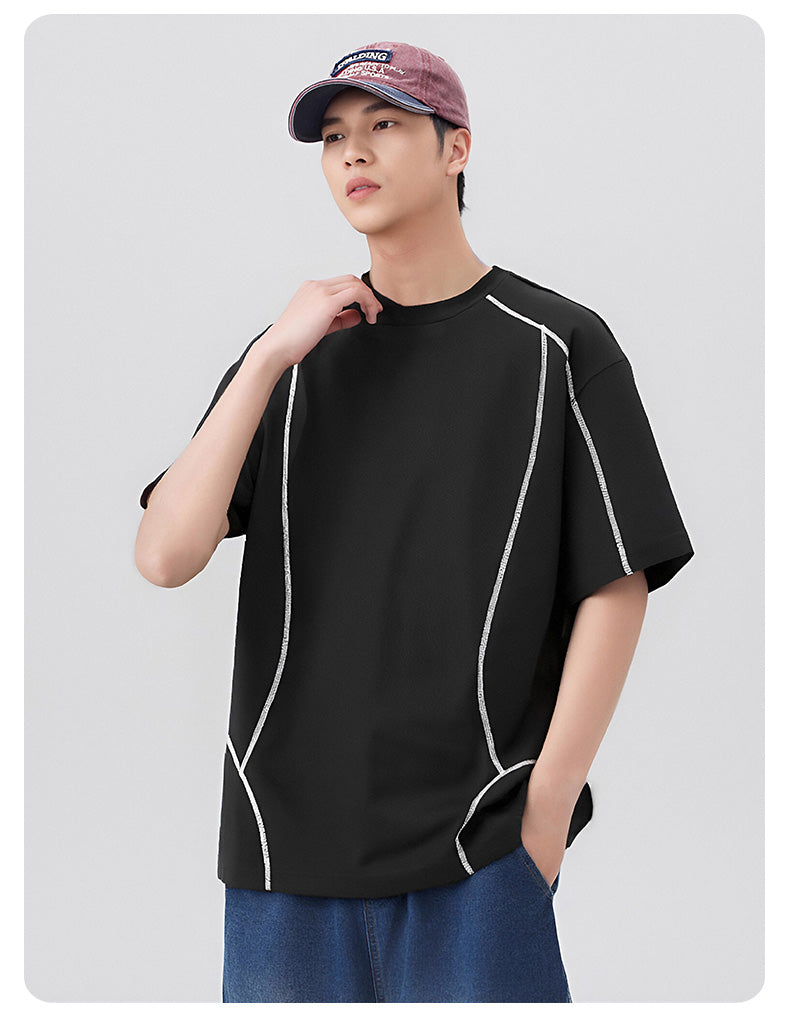 CBEMYY25-302-65B 夏季冰絲短袖寬鬆速乾T恤(4色)