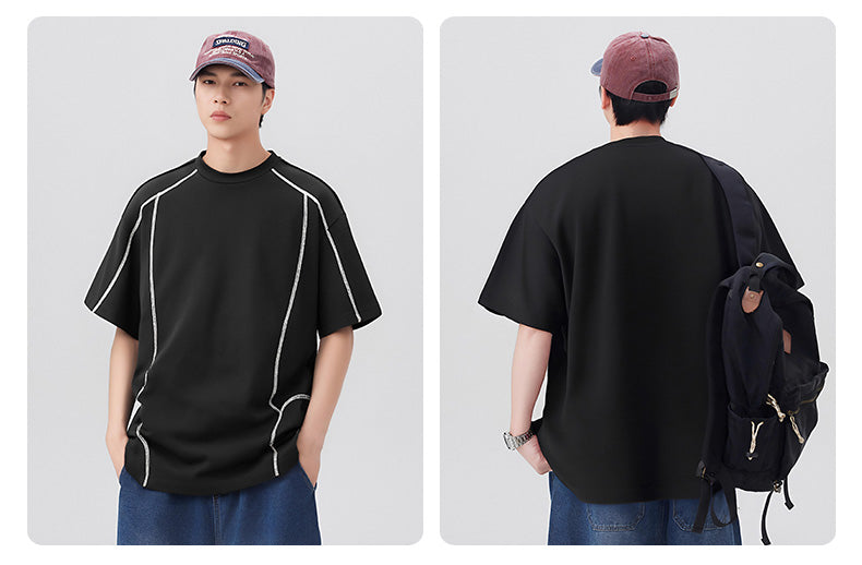 CBEMYY25-302-65B 夏季冰絲短袖寬鬆速乾T恤(4色)