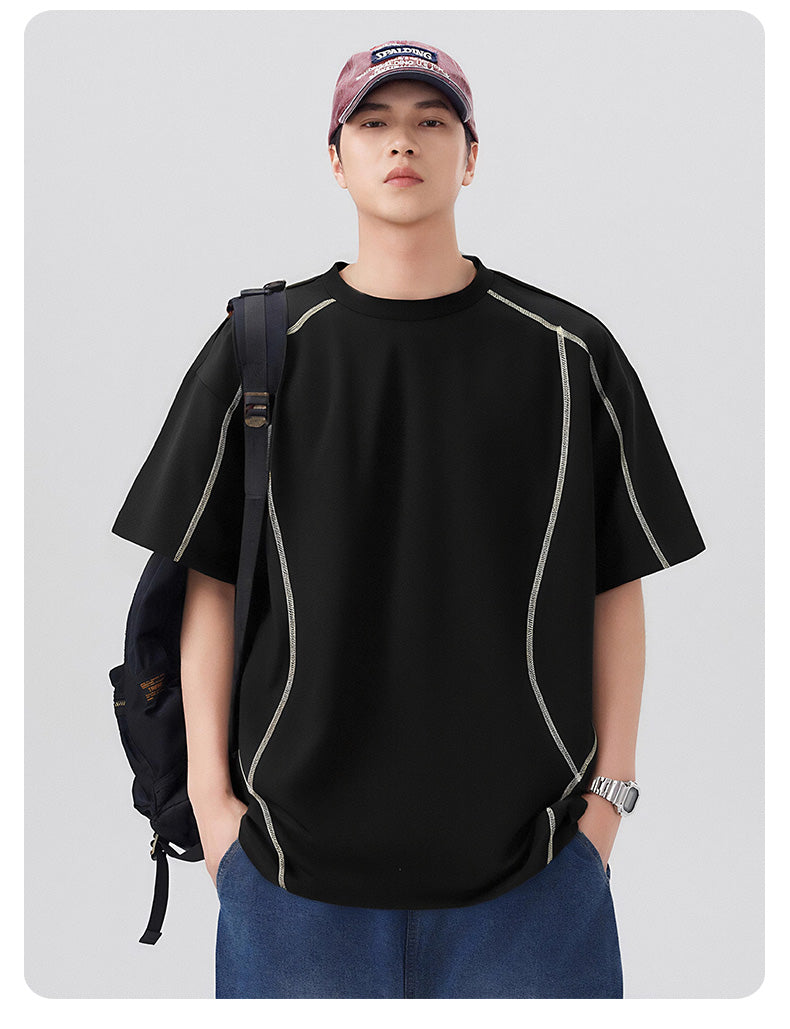 CBEMYY25-302-65B 夏季冰絲短袖寬鬆速乾T恤(4色)