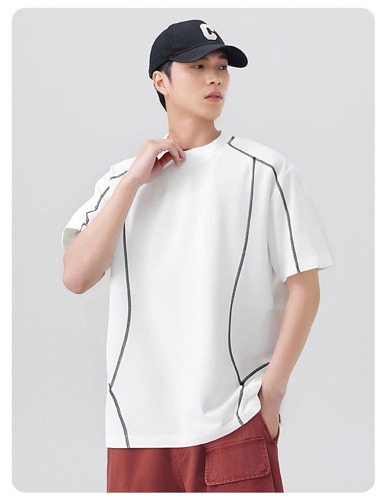 CBEMYY25-302-65B 夏季冰絲短袖寬鬆速乾T恤(4色)