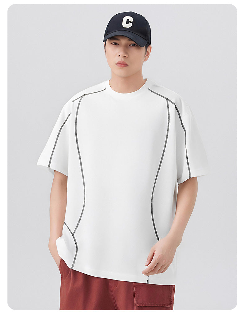 CBEMYY25-302-65B 夏季冰絲短袖寬鬆速乾T恤(4色)