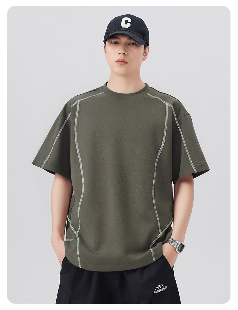 CBEMYY25-302-65B 夏季冰絲短袖寬鬆速乾T恤(4色)