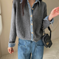 CGD6812-52B 秋季時尚牛仔拼接開衫外套(5色)