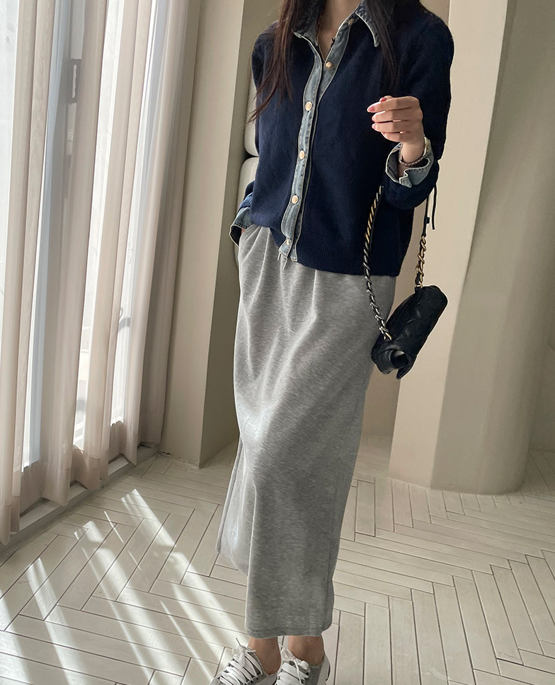 CGD6812-52B 秋季時尚牛仔拼接開衫外套(5色)