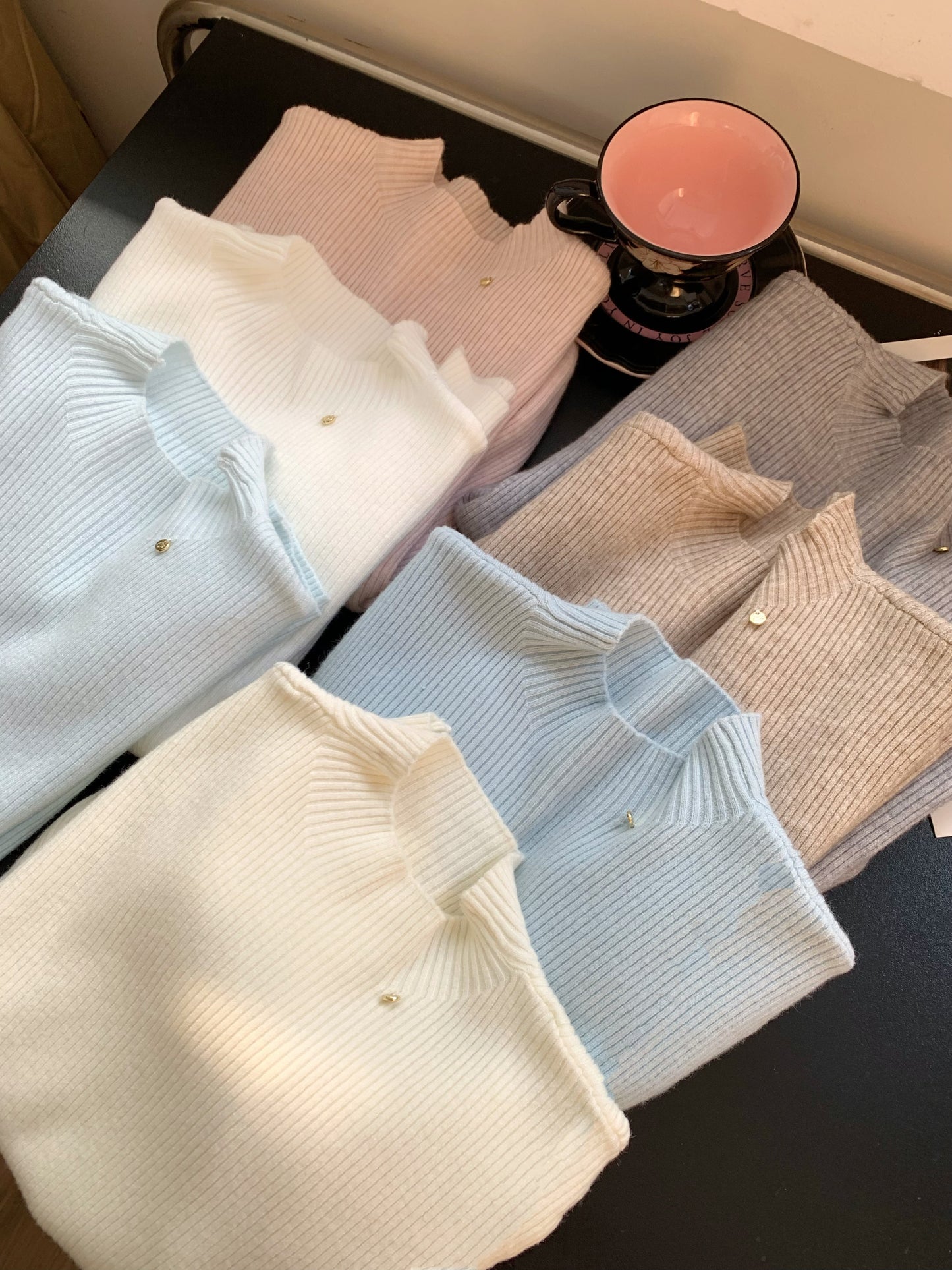 📺︎︎ CGE5914-1-80B 短款修身上衣夏季氣質短袖T恤(7色)