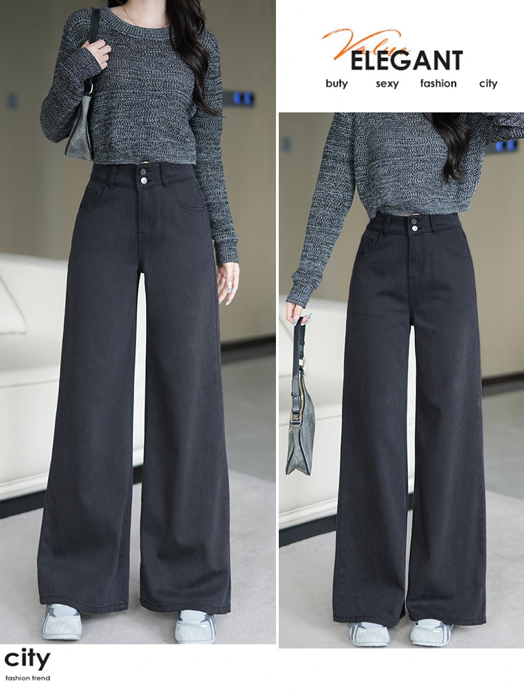 📺︎︎ CGA207-36H 加絨顯瘦百搭秋冬牛仔褲(2色.加絨與不加絨款)