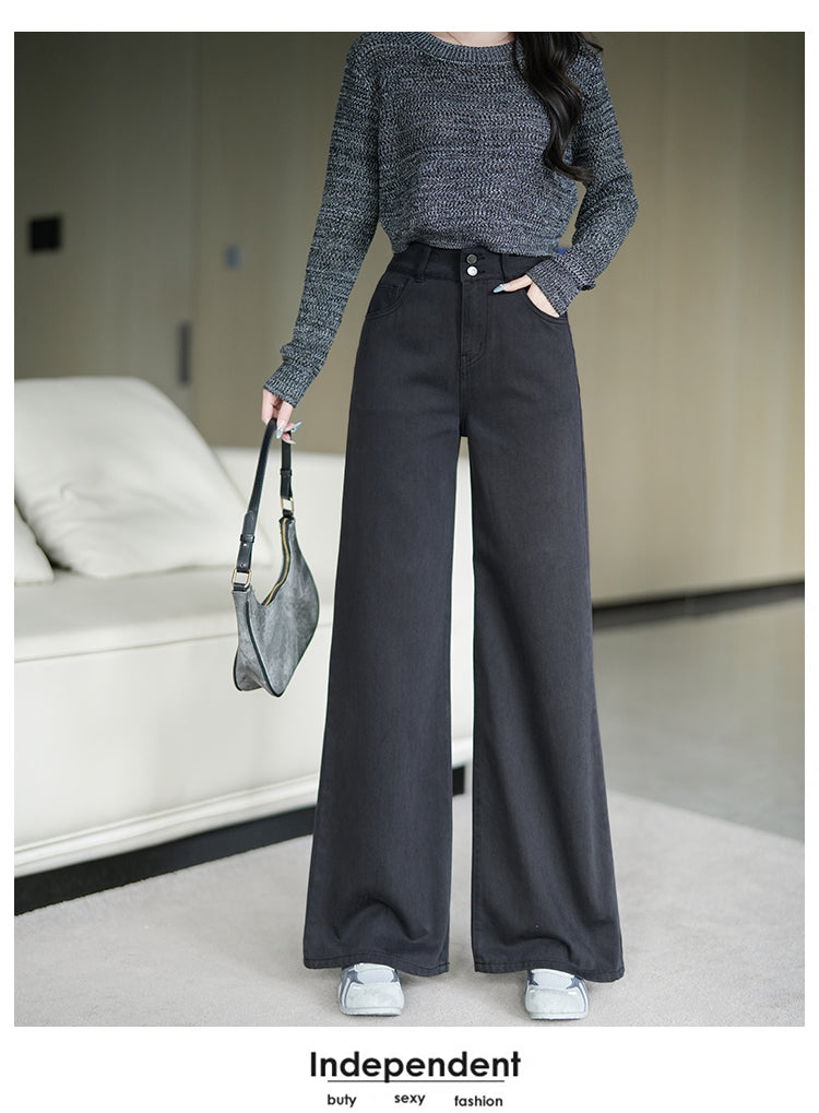 📺︎︎ CGA207-36H 加絨顯瘦百搭秋冬牛仔褲(2色.加絨與不加絨款)