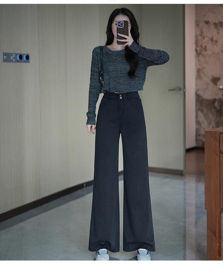 📺︎︎ CGA207-36H 加絨顯瘦百搭秋冬牛仔褲(2色.加絨與不加絨款)