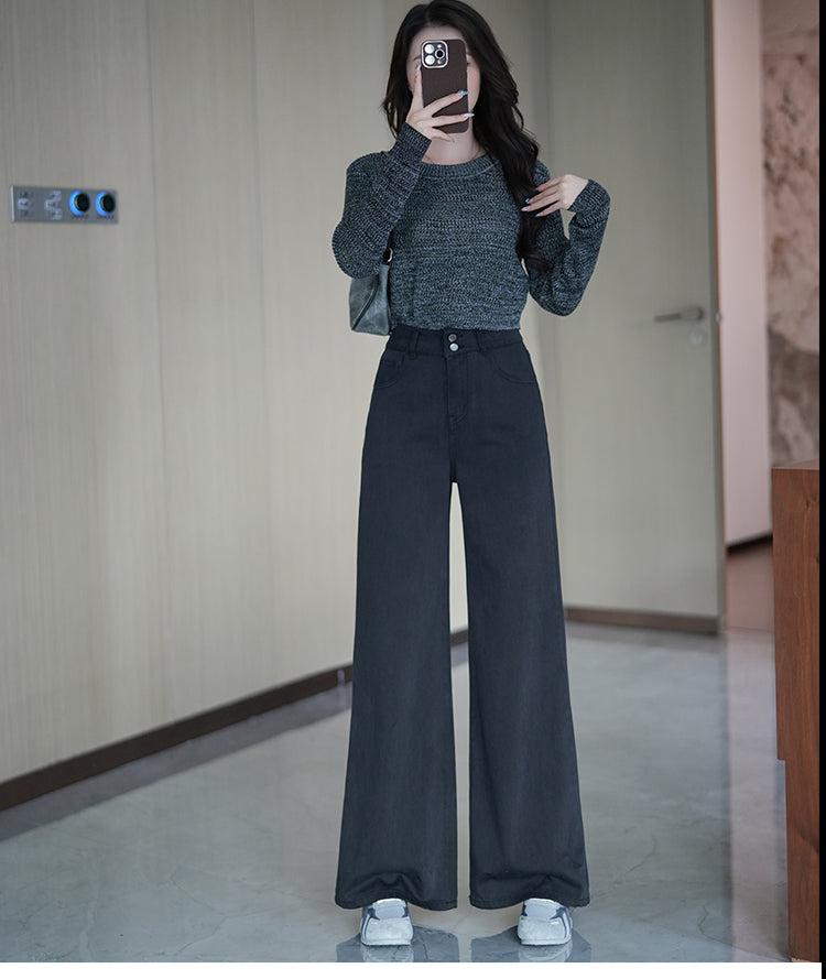 📺︎︎ CGA207-36H 加絨顯瘦百搭秋冬牛仔褲(2色.加絨與不加絨款)