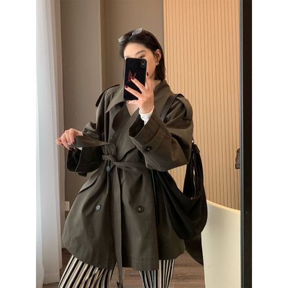 CGCSH 314-137B 寬鬆春秋季薄款短款風衣外套