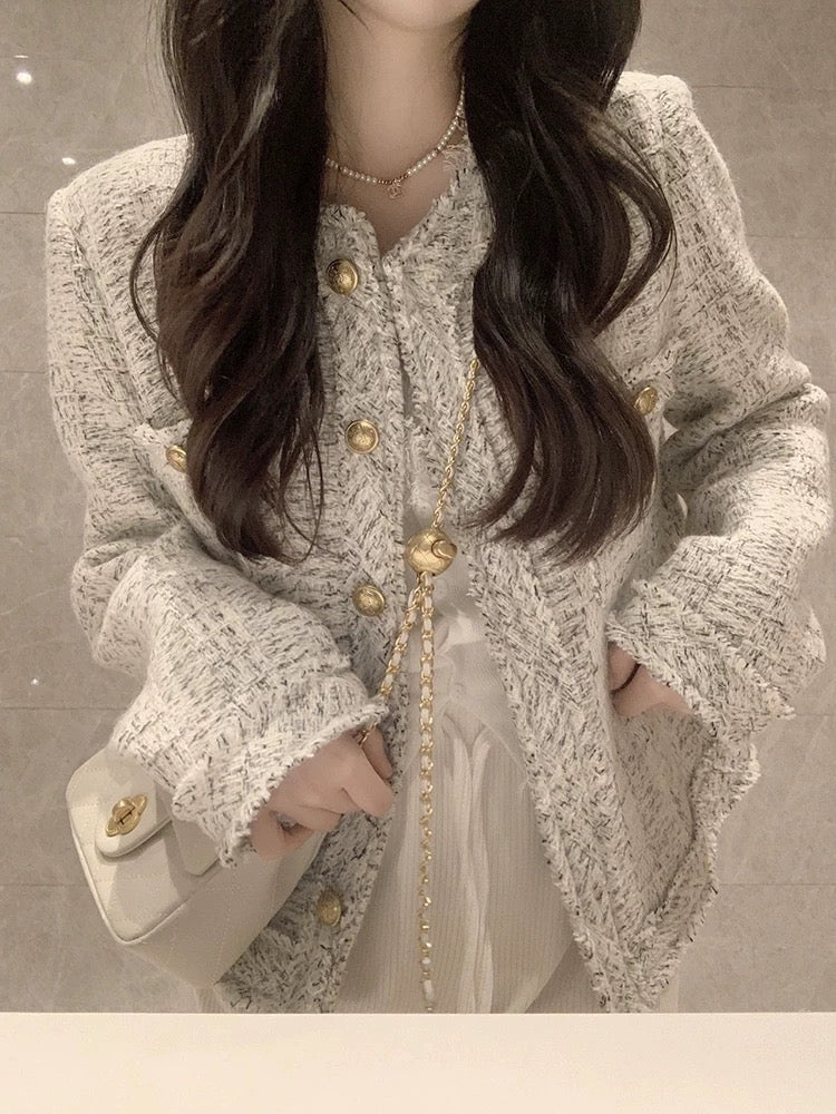 CGCXY 593-1-137B 春秋季有內裡粗花呢羊毛西裝外套