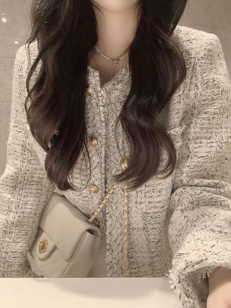 CGCXY 593-1-137B 春秋季有內裡粗花呢羊毛西裝外套