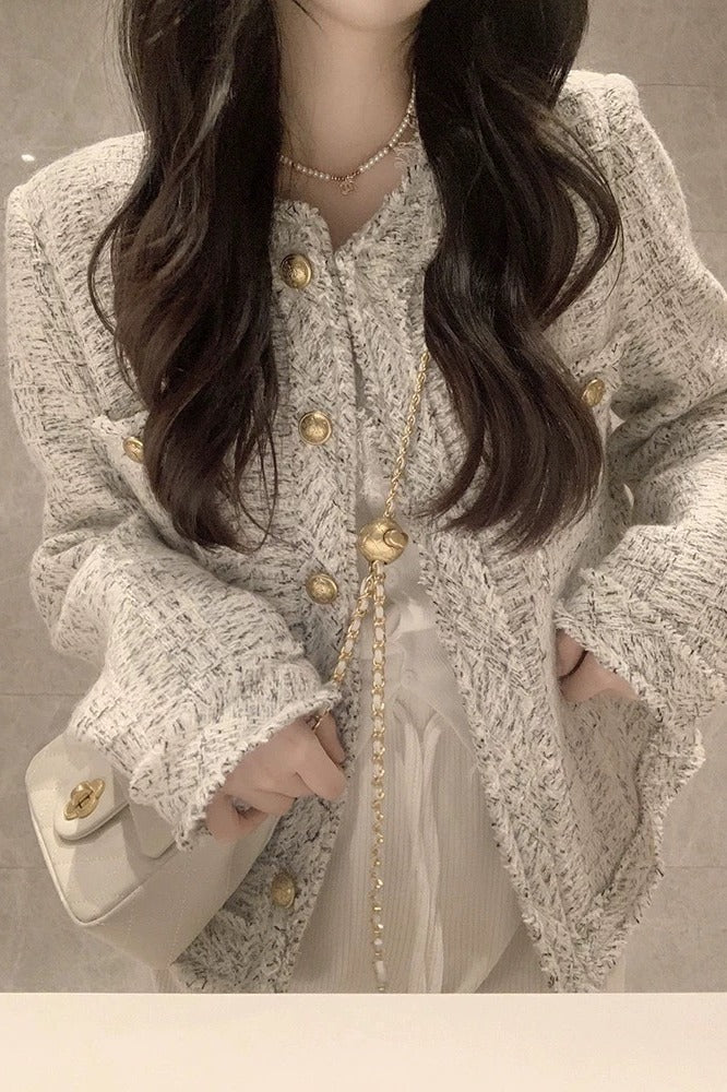 CGCXY 593-1-137B 春秋季有內裡粗花呢羊毛西裝外套