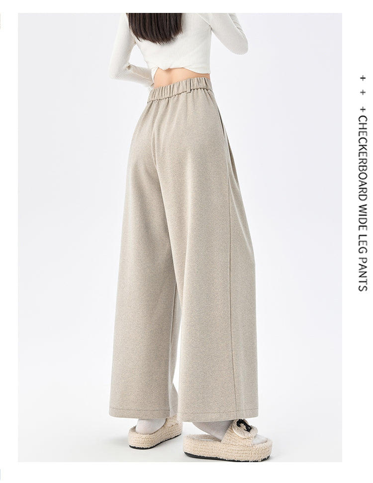 CGA8668-82B 毛呢闊腿褲秋冬季加厚九分直筒褲(3色)