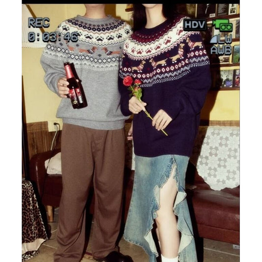 CBD3004-54B 簡約百搭日系針織上衣(男女同款.2色)