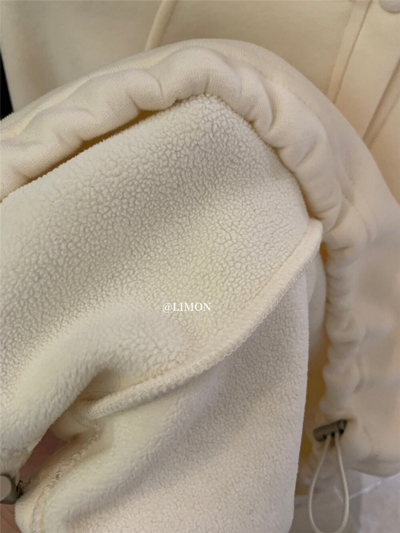 CGD6580-92B  寬鬆連帽加絨衛衣保暖加厚百搭厚實上衣(6色)