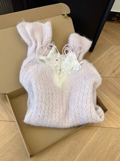 CGD63236-136B 頭喇叭U領針織衫