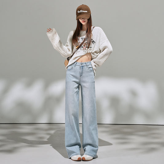 📺︎︎ CGA9202-36H 春夏季微喇水洗寬鬆牛仔褲(2色.常規.九分款)