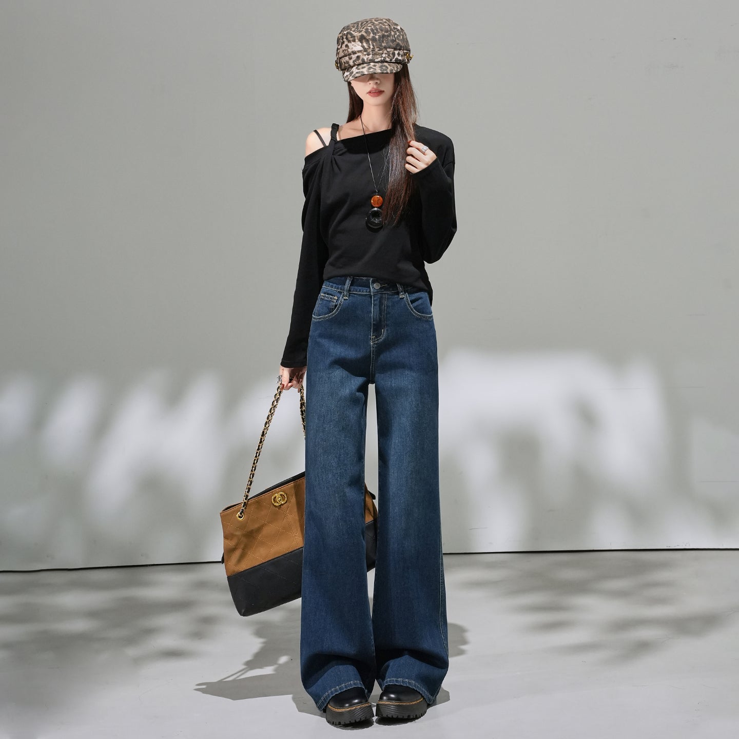 📺︎︎ CGA9202-36H 春夏季微喇水洗寬鬆牛仔褲(2色.常規.九分款)