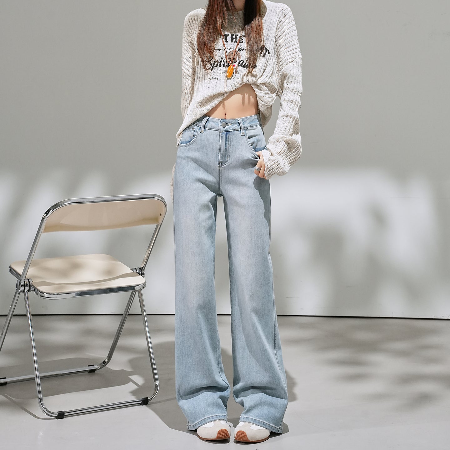 📺︎︎ CGA9202-36H 春夏季微喇水洗寬鬆牛仔褲(2色.常規.九分款)