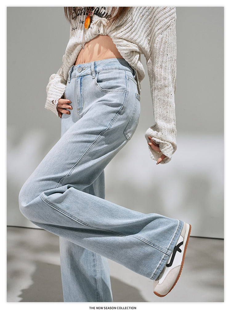 📺︎︎ CGA9202-36H 春夏季微喇水洗寬鬆牛仔褲(2色.常規.九分款)