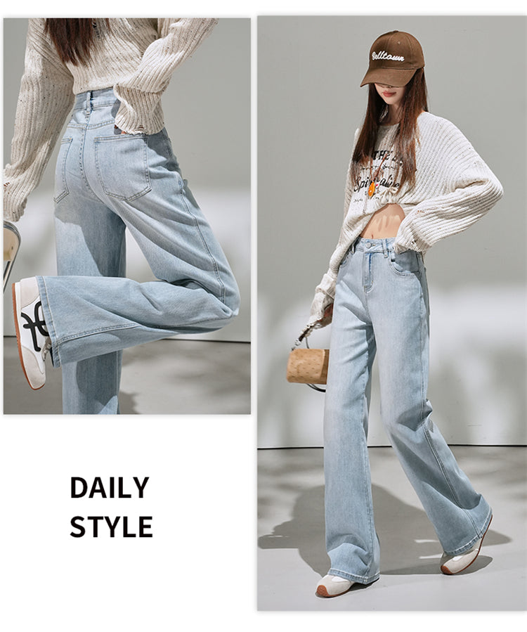 📺︎︎ CGA9202-36H 春夏季微喇水洗寬鬆牛仔褲(2色.常規.九分款)