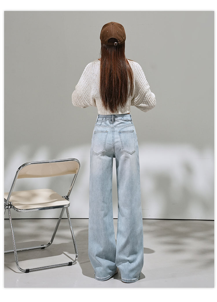 📺︎︎ CGA9202-36H 春夏季微喇水洗寬鬆牛仔褲(2色.常規.九分款)