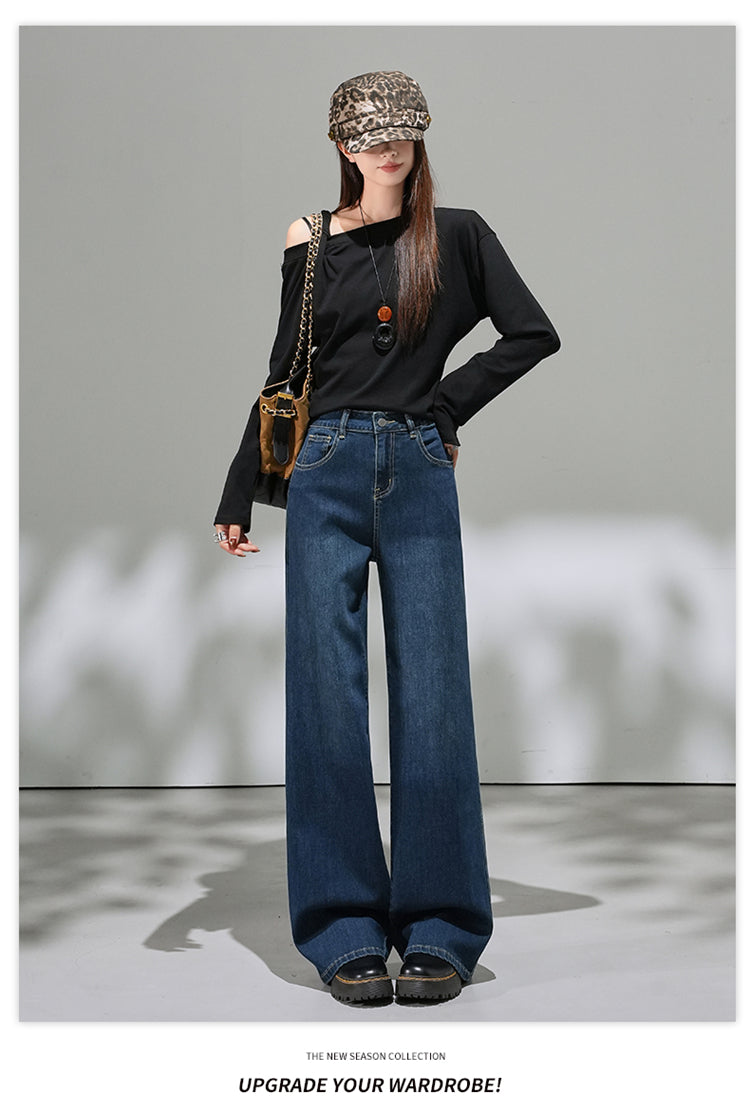 📺︎︎ CGA9202-36H 春夏季微喇水洗寬鬆牛仔褲(2色.常規.九分款)