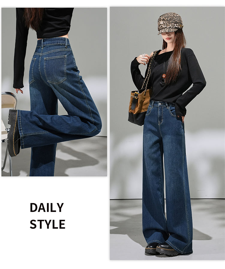 📺︎︎ CGA9202-36H 春夏季微喇水洗寬鬆牛仔褲(2色.常規.九分款)