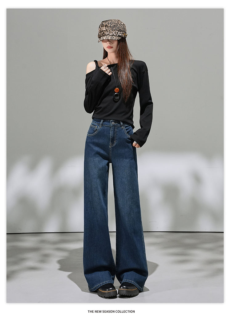 📺︎︎ CGA9202-36H 春夏季微喇水洗寬鬆牛仔褲(2色.常規.九分款)