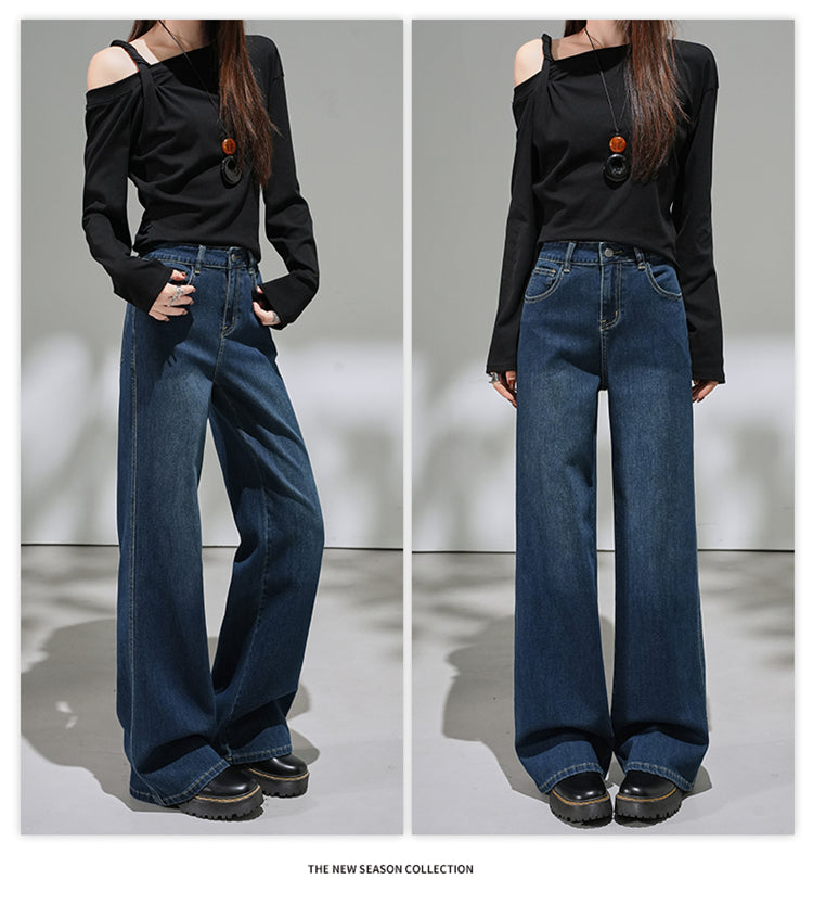 📺︎︎ CGA9202-36H 春夏季微喇水洗寬鬆牛仔褲(2色.常規.九分款)