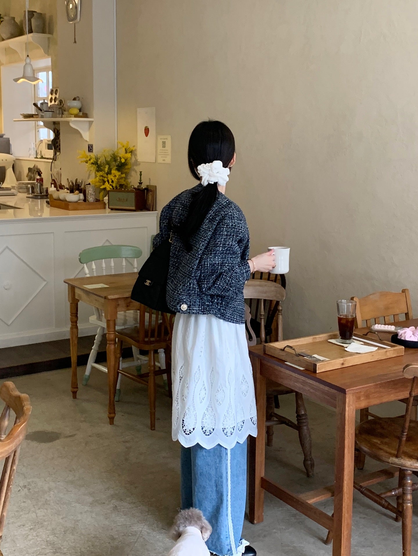 CGC6273-58B 粗花呢小香風夾克短外套(2色)