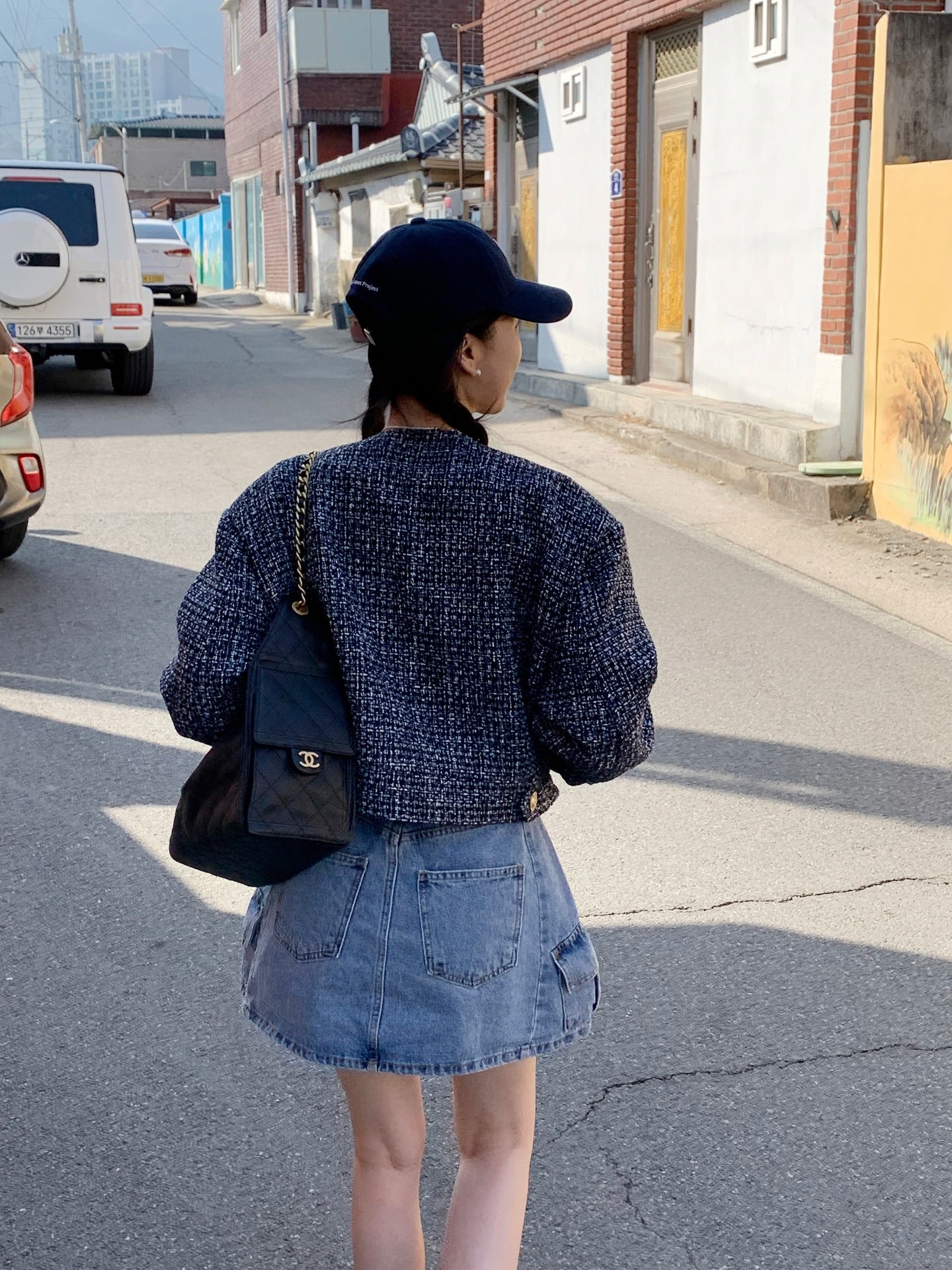 CGC6273-58B 粗花呢小香風夾克短外套(2色)