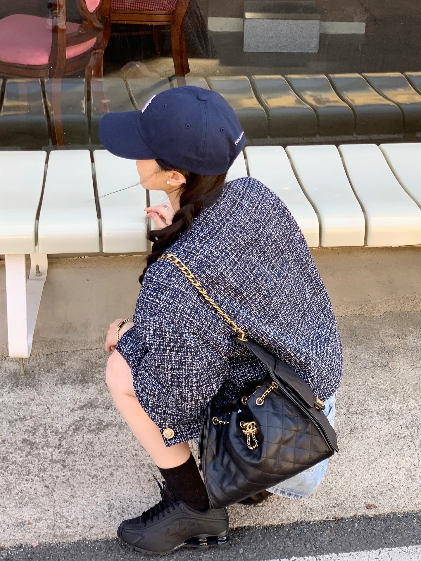 CGC6273-58B 粗花呢小香風夾克短外套(2色)