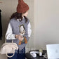 CGFM4674-54B秋季新款慵懶風寬鬆卡通針織馬甲圓領大版(4色)